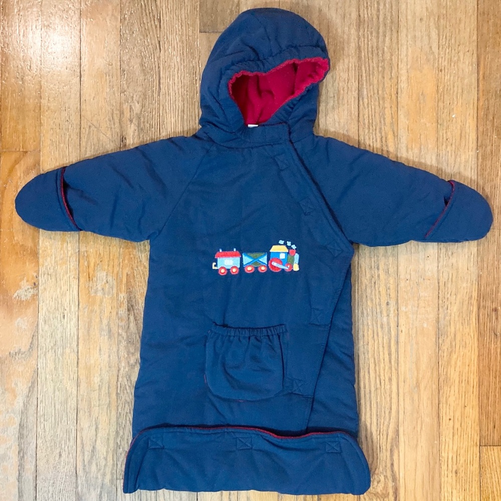 Newborn Baby Bunting Bag / Infant Snow Suit | 0-3m | Train Winter Car Seat Cover